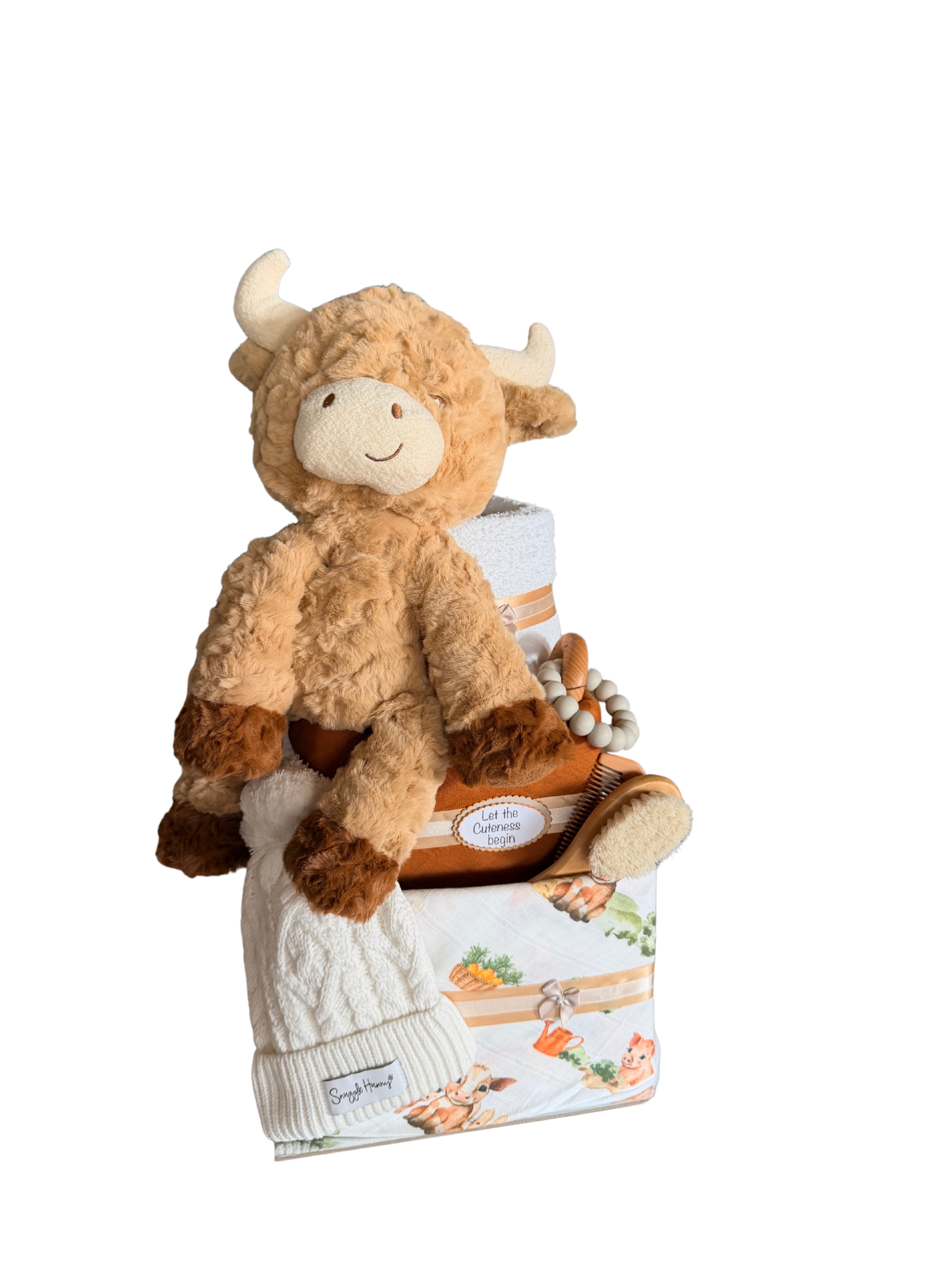 Hamish Highland Cow Nappy Cake