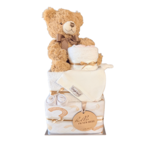 "Hello I'm New Here" Beary Nappy Cake